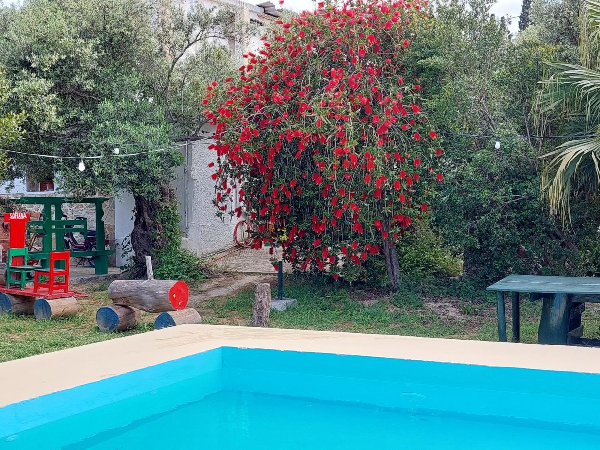 Apartmán Sofiana'S Garden Retreat With Private Pool Dhrapaniás Pokoj fotografie