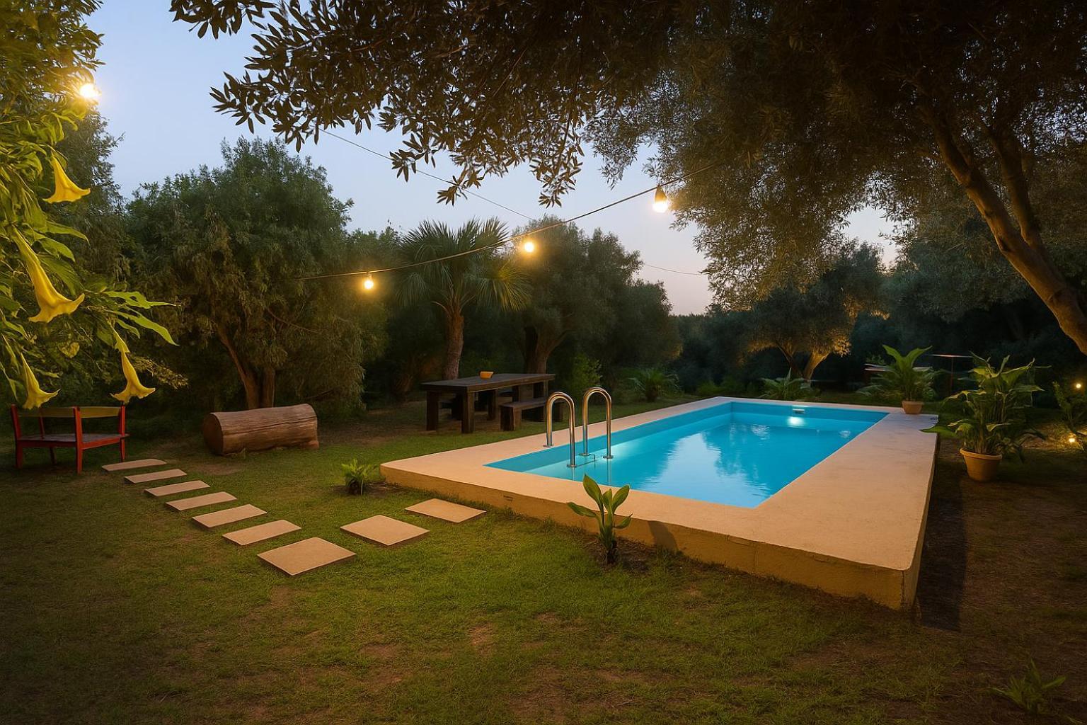 Apartmán Sofiana'S Garden Retreat With Private Pool Dhrapaniás Exteriér fotografie